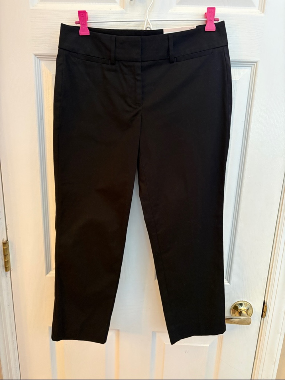 Ann Taylor Factory size 2 petite NWT Black Cropped Straight-Leg Pants